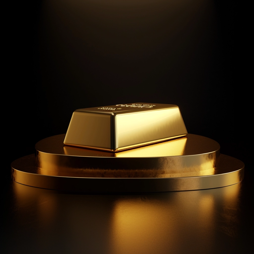 Gold bullion symbolizing investment and wealth.